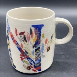 Anthropologie Petal Palette Monogram Collection featuring “N” initial Mug